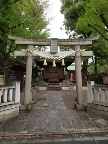 蓮沼氷川神社の鳥居