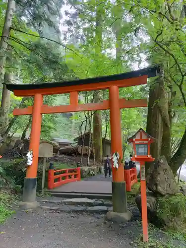 貴船神社奥宮の鳥居