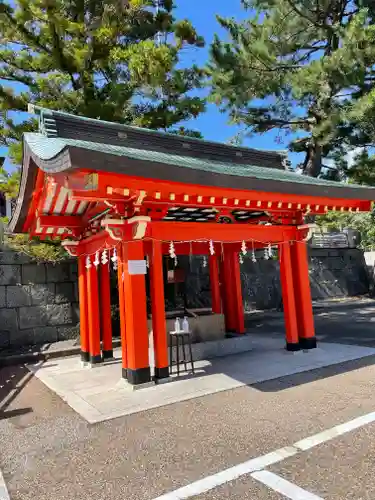 五社神社　諏訪神社の手水