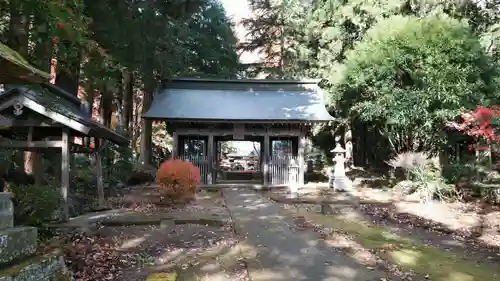 都々古別神社(馬場)の山門・神門