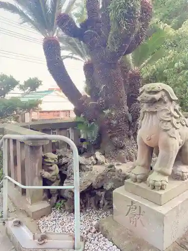 叶神社 (西叶神社)の狛犬