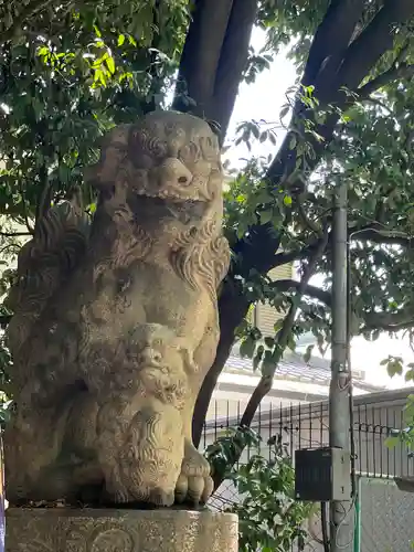 開口神社の狛犬