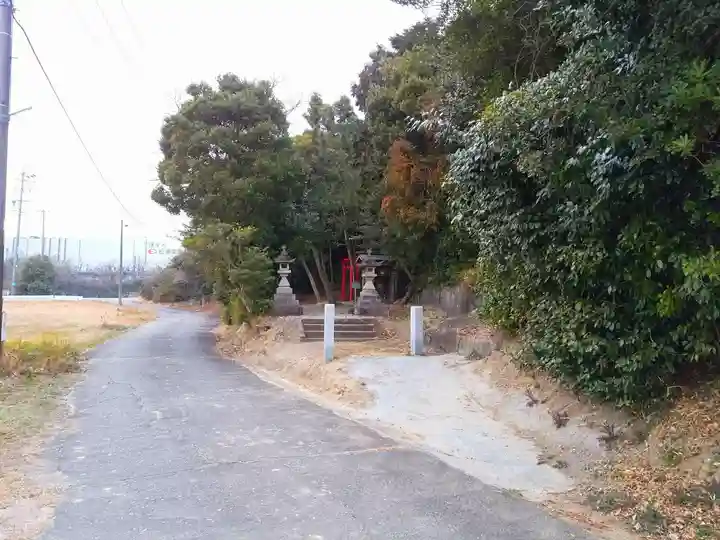 笠松稲荷神社の周辺