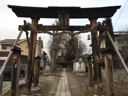 更級斗女神社の鳥居