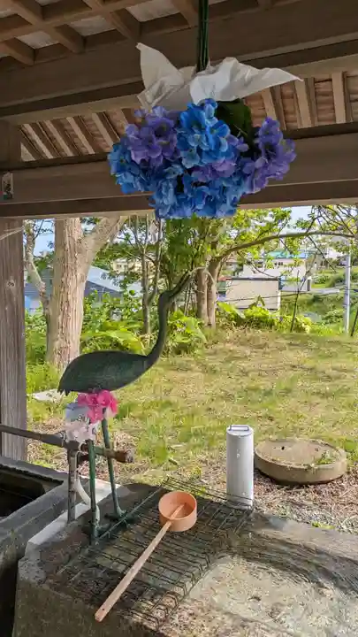 釧路一之宮 厳島神社の手水舎