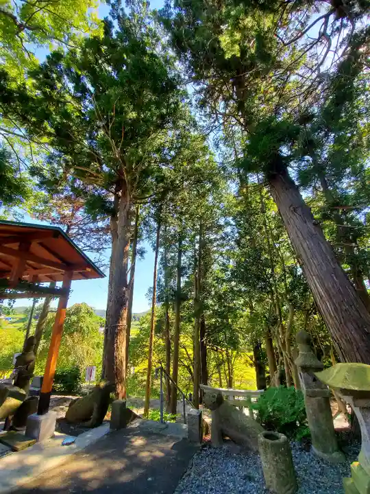 阿久津「田村神社」(郡山市阿久津町)旧社名:伊豆箱根三嶋三社の景色