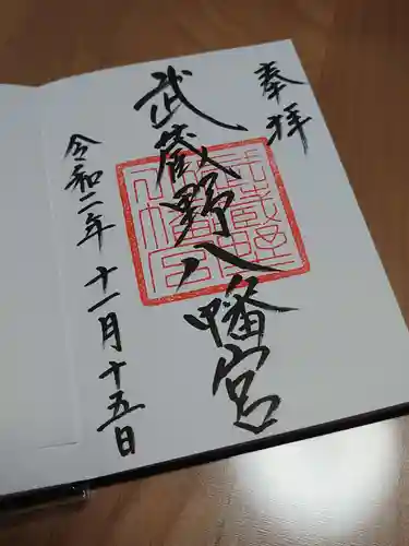 武蔵野八幡宮の御朱印
