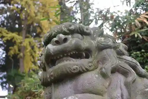 阿久津「田村神社」（郡山市阿久津町）旧社名：伊豆箱根三嶋三社の狛犬