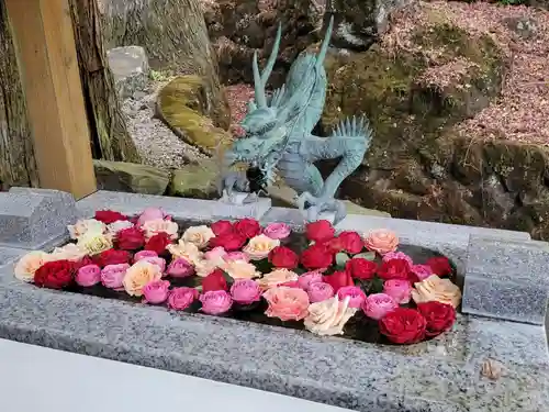 中之嶽神社の手水