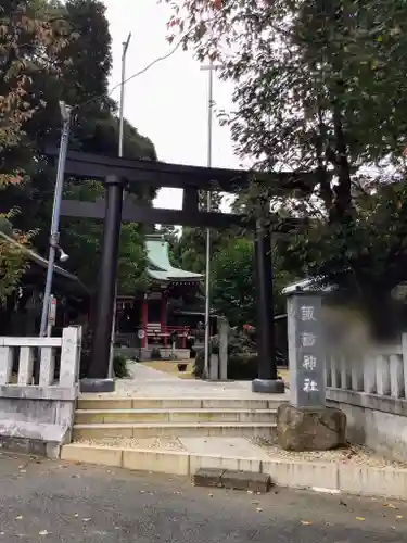 柏諏訪神社の鳥居