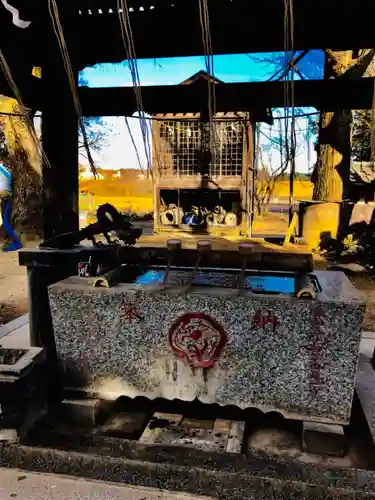 金村別雷神社の手水舎