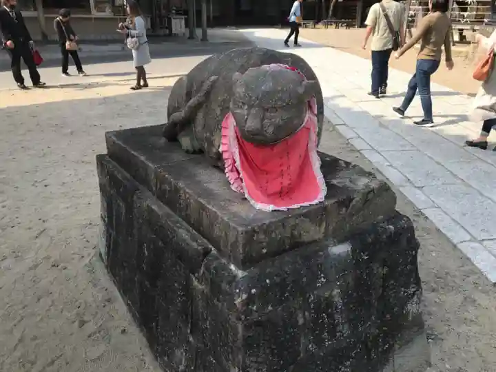 村松虚空蔵堂(日高寺)の狛犬