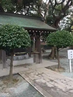 前鳥神社の手水舎