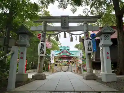 多摩川浅間神社の鳥居