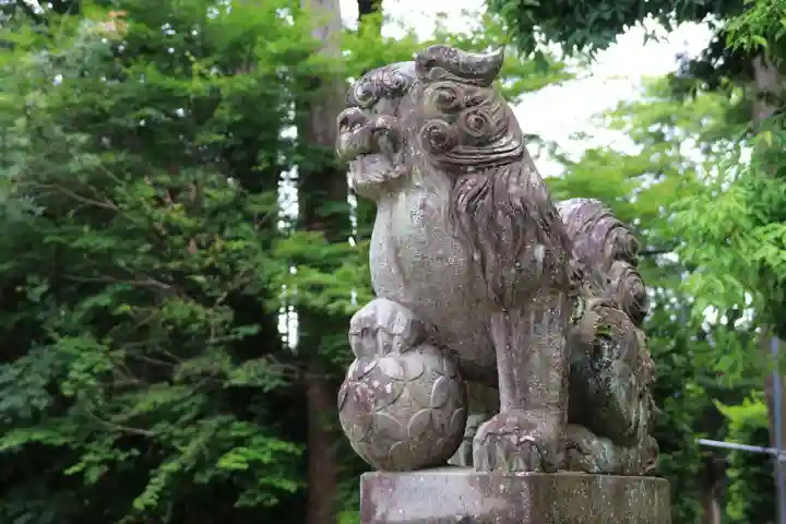鏡石鹿嶋神社 *安産・開運・勝利の神さま*の狛犬