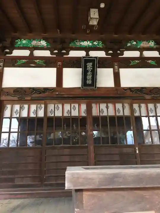 諏訪神社の本殿・本堂