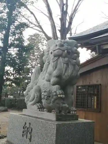 弓田香取神社の狛犬