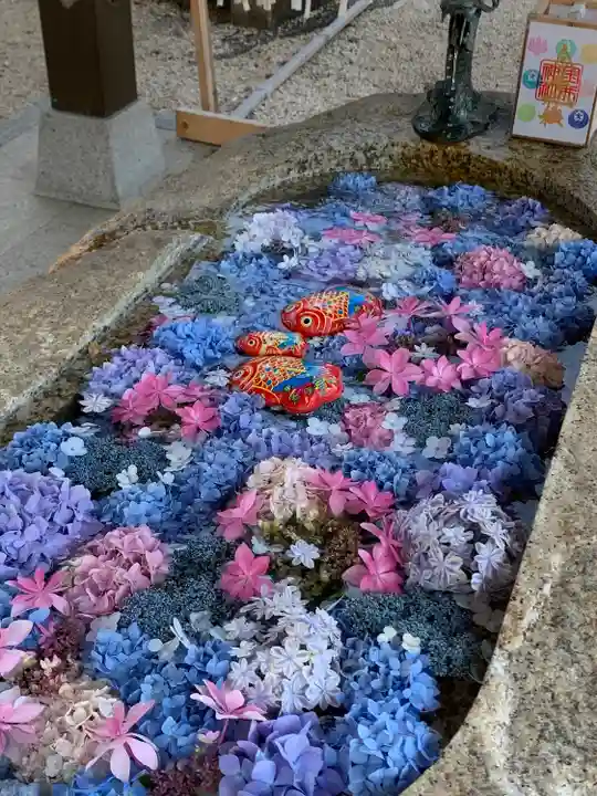 金井神社の手水舎