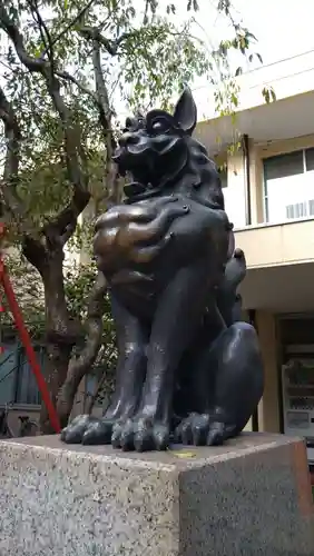 稲毛神社の狛犬