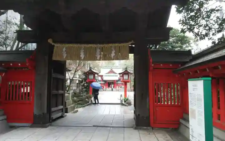 水鏡天満宮の山門・神門