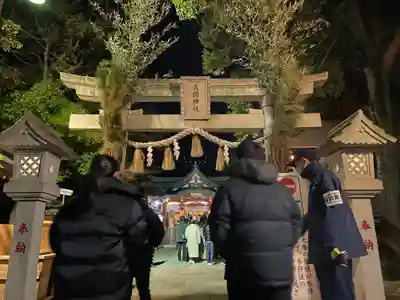 多摩川浅間神社の鳥居