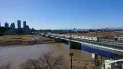 多摩川浅間神社の景色