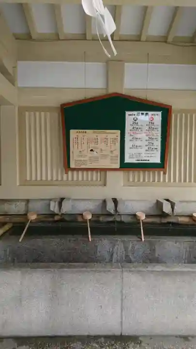 露天神社(お初天神)の手水舎