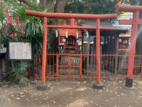 笠䅣稲荷神社の鳥居