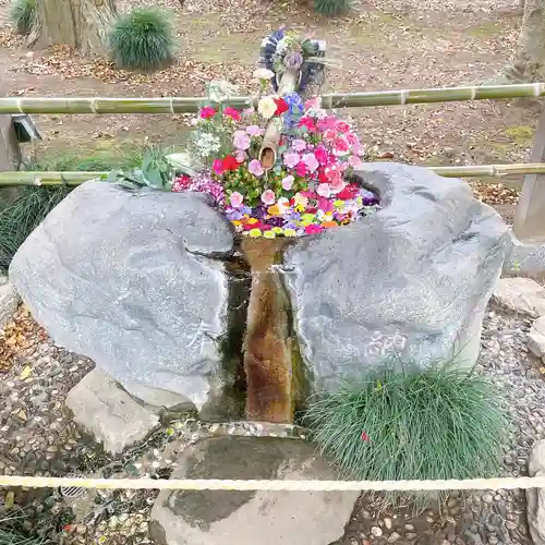 馬場氷川神社の手水