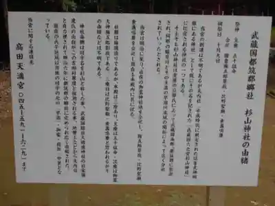 吉田杉山神社の歴史