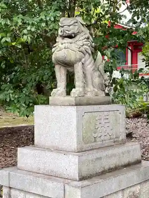 漆部神社の狛犬