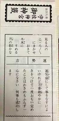 宇佐神宮のおみくじ