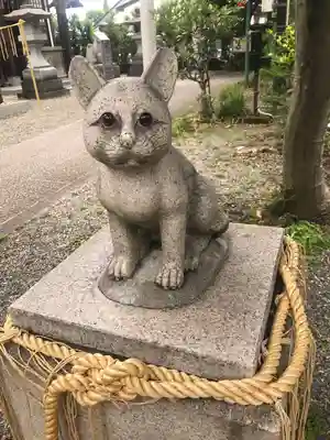 阿豆佐味天神社 立川水天宮の狛犬