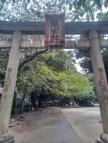 駒込富士神社の鳥居