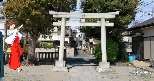 上一色天祖神社の鳥居
