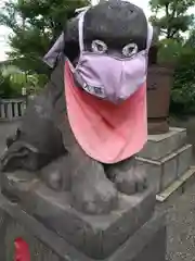 元郷氷川神社の狛犬