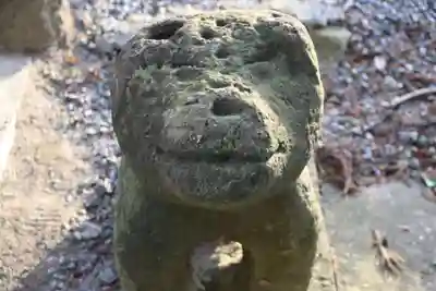 阿久津「田村神社」(郡山市阿久津町)旧社名:伊豆箱根三嶋三社の狛犬
