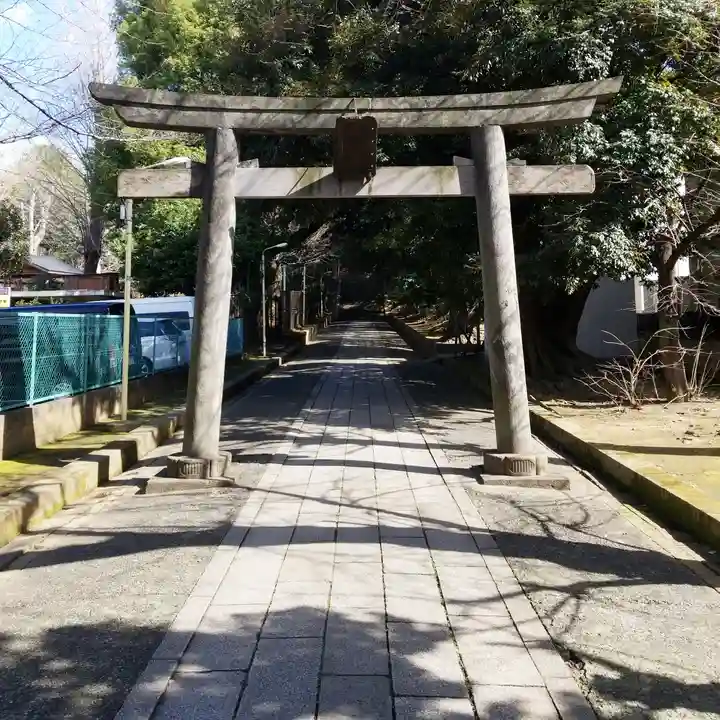 渋谷氷川神社の鳥居