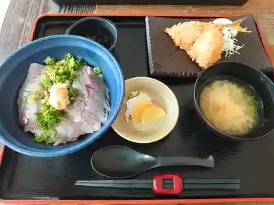 多比神社の食事