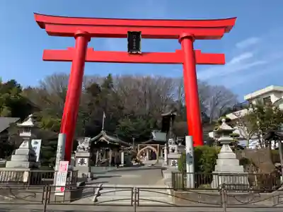 武州柿生琴平神社の鳥居