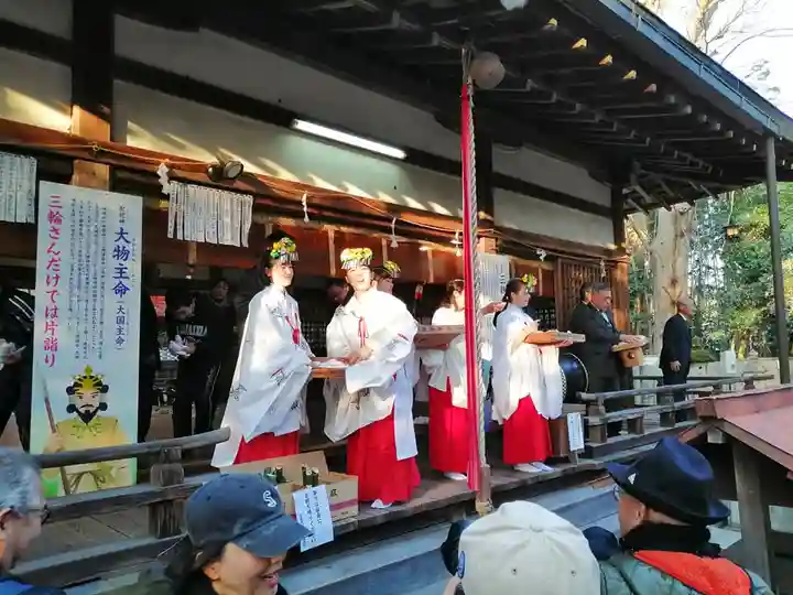 村屋坐弥冨都比売神社のお祭り