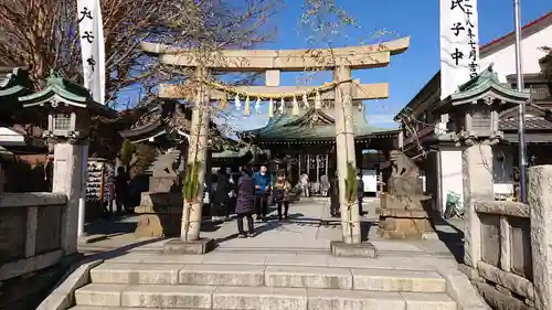 鴨居八幡神社の鳥居