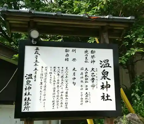 湯元温泉神社の歴史