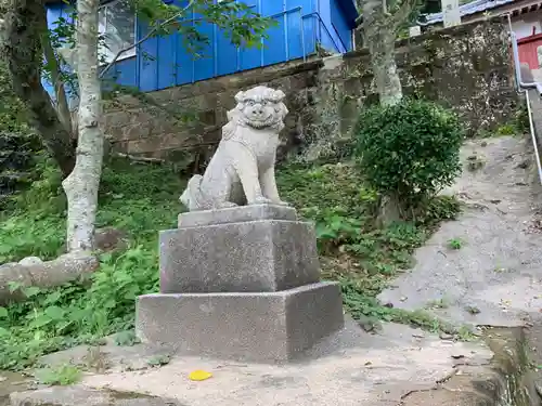 川津神社の狛犬