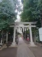 神明氷川神社の鳥居