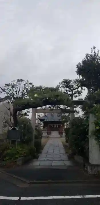 上一色天祖神社の鳥居