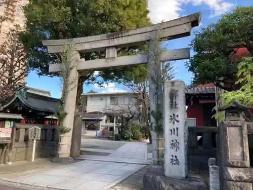 麻布氷川神社の鳥居