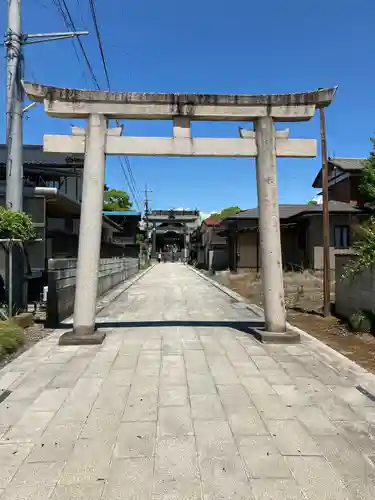 板倉雷電神社の鳥居