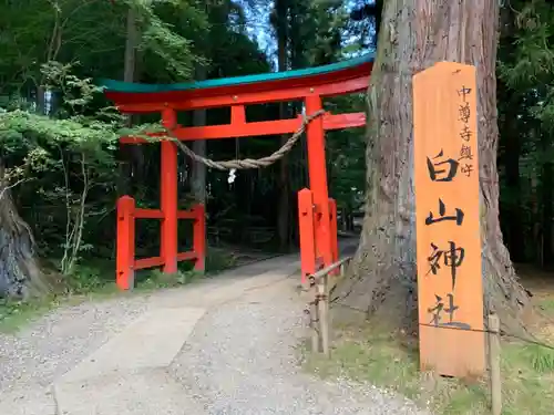 中尊寺の鳥居