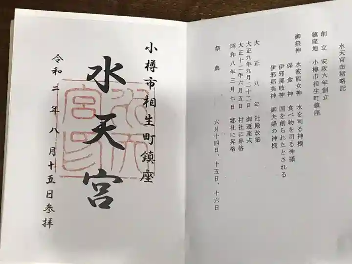水天宮の御朱印
